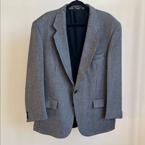 Vintage Houndstooth Wool Sport Coat